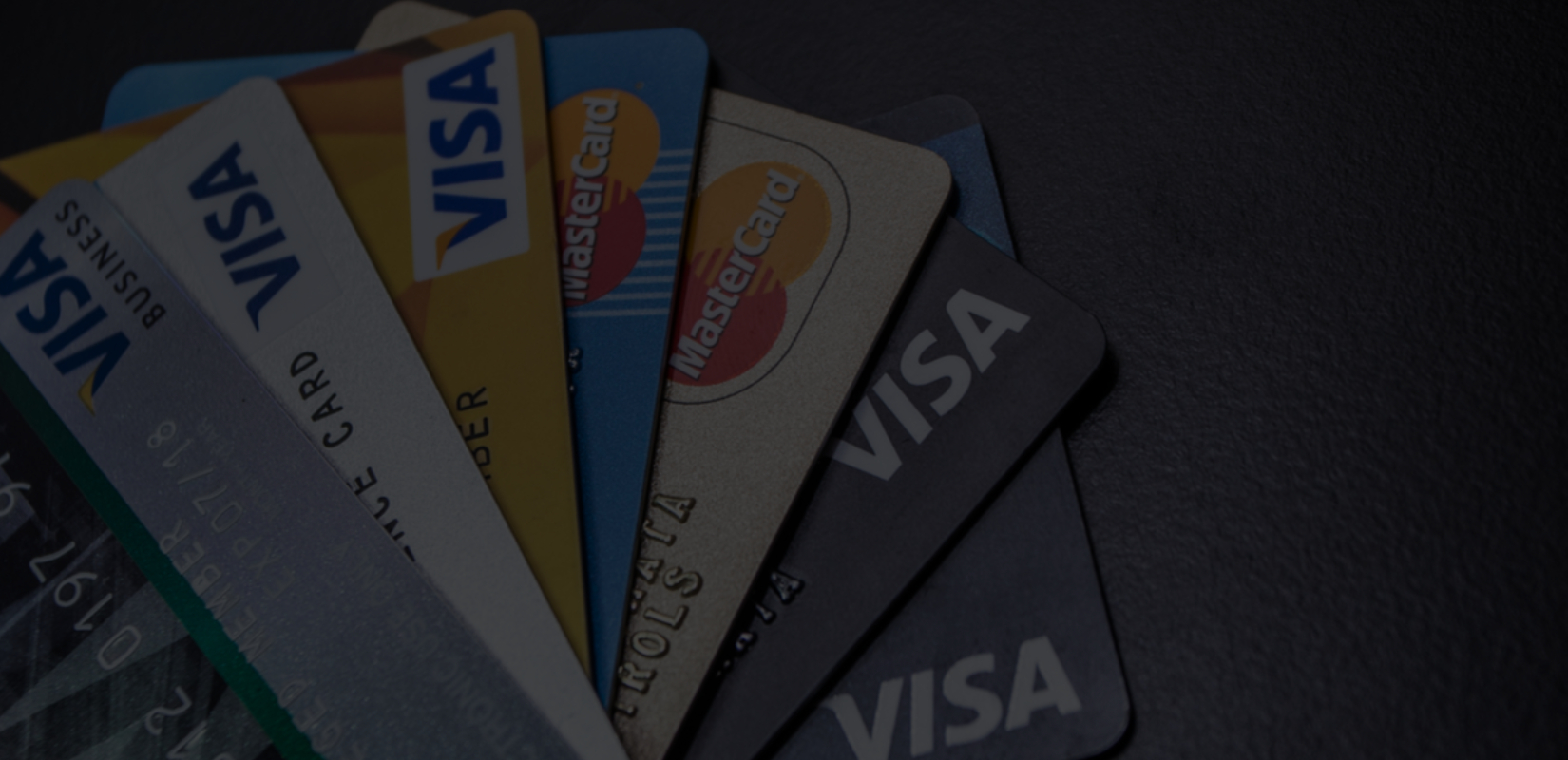 Lots of bank cards
